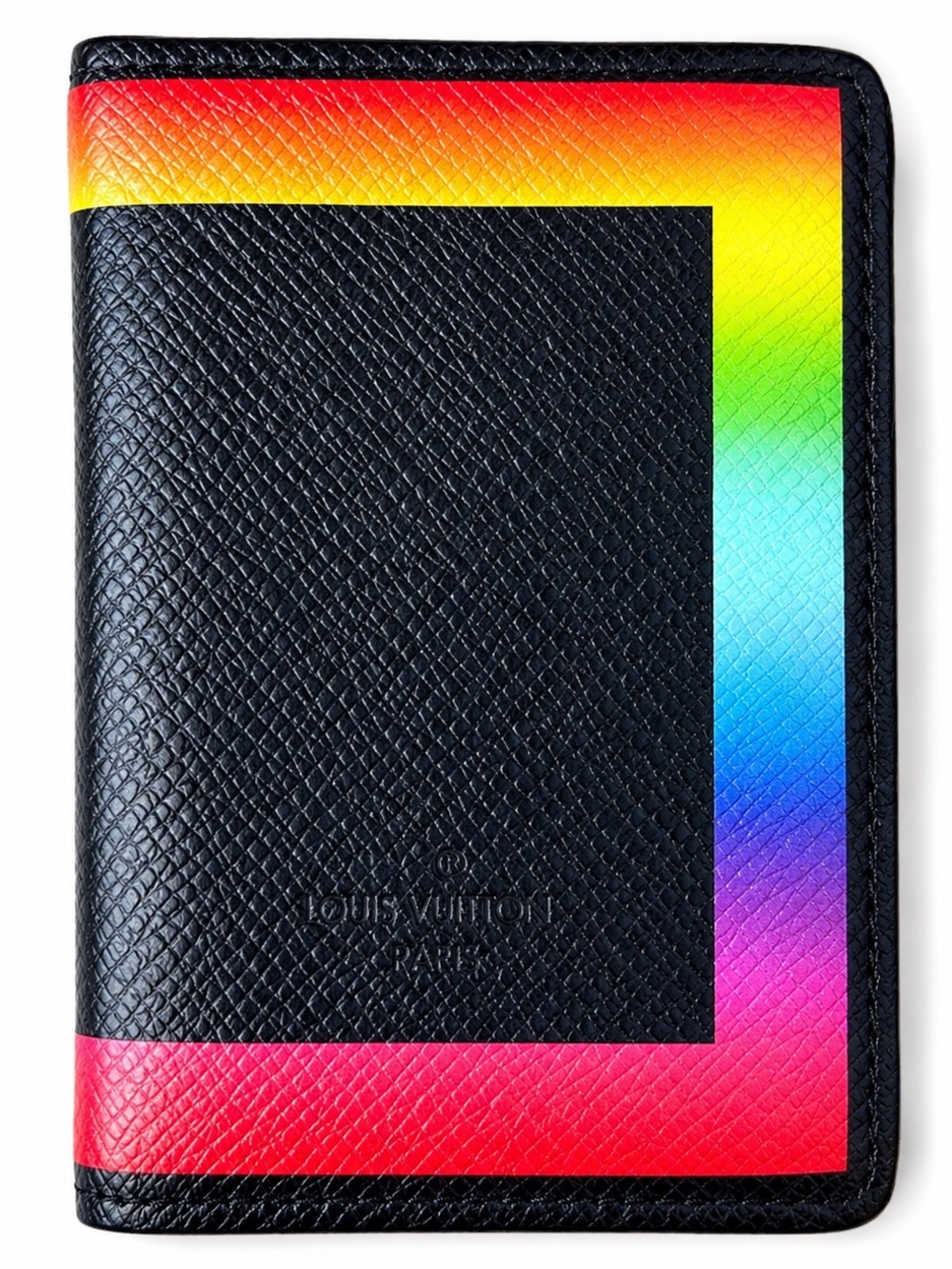 Louis Vuitton Virgil Abloh FW19 Taiga Rainbow Pocket Organizer M30348